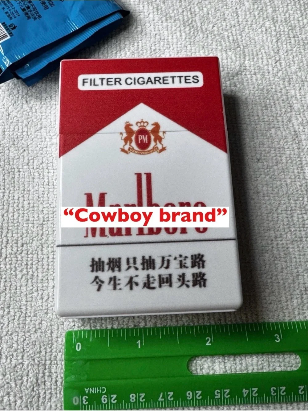 Novelty Bubble Toy Cigarette Pack with 2 Toy Cigarettes and solution